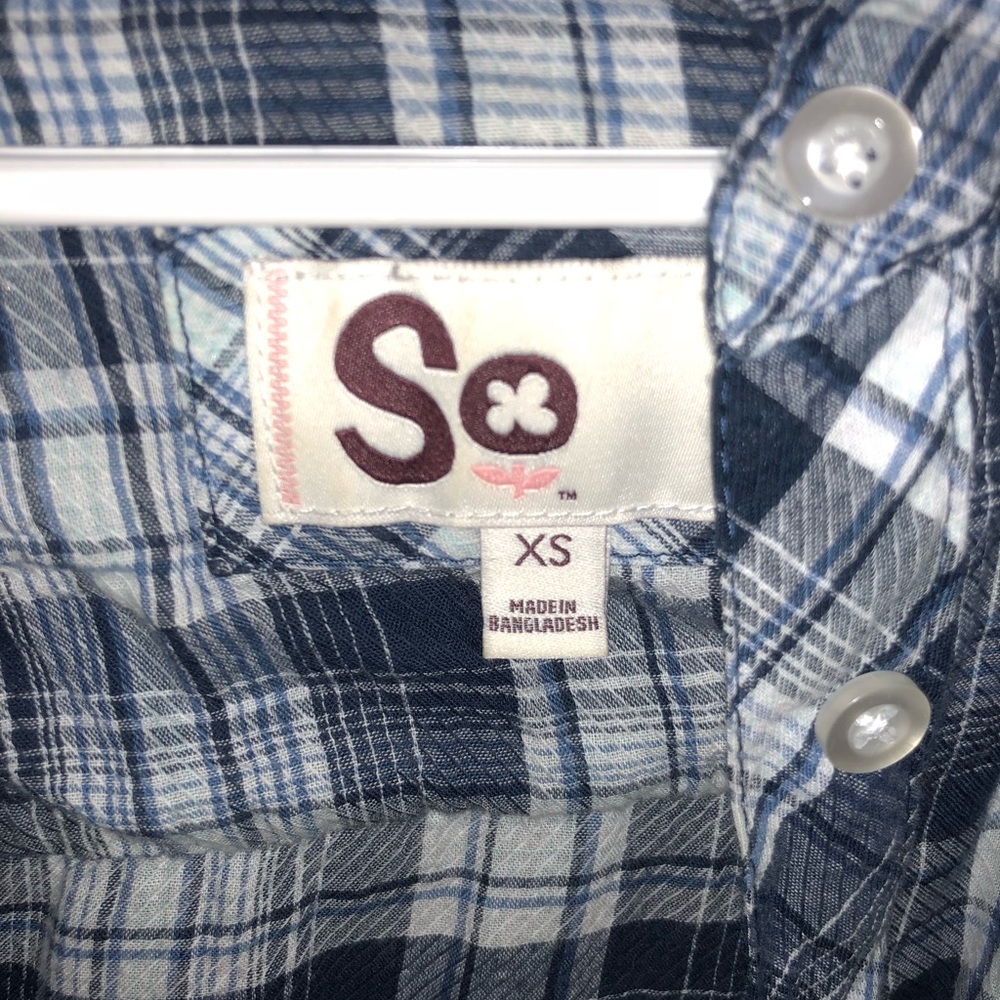 Plaid button up - Picture 2 of 2
